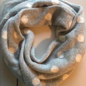 J. Crew Infinity Polka Dot Scarf
